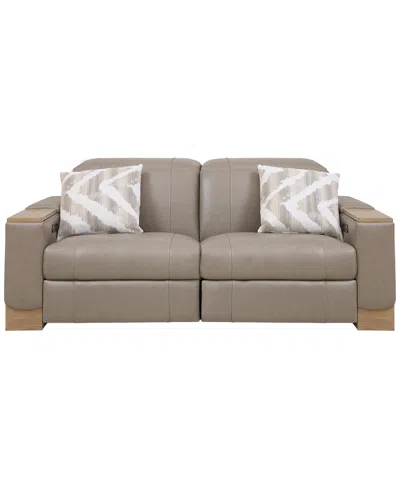 Macy's Maxyne 2-piece Power Reclining Sofa Set In Brown