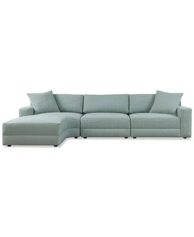 Macy's Mayela 3-pc. Fabric Chaise Sectional, Exclusively At
