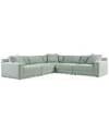 Macy's Mayela 5-pc. Fabric L Sectional, Exclusively At
