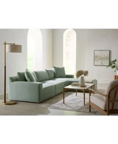 Macy's Mayela Fabric Sectional Collection Exclusively At Macys In White