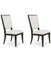 Macy's Mazen 2-pc. Side Chair Set In White