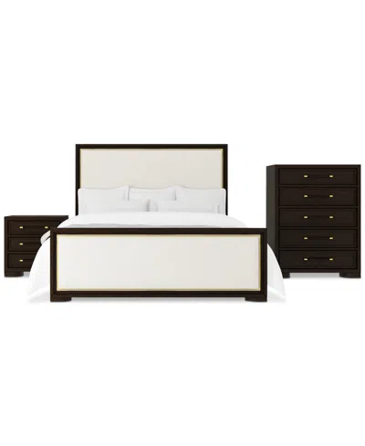 Macy's Mazen 3-pc. King Set (bed, Chest & Nightstand) In White