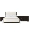 Macy's Mazen 3-pc. King Set (bed, Dresser & Nightstand) In White