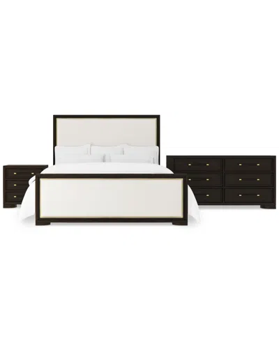 Macy's Mazen 3-pc. King Set (bed, Dresser & Nightstand) In White