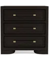 Macy's Mazen Nightstand In Dark Brown