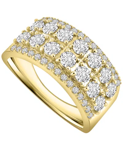 Macy's Men's Diamond (2 Ct. T.w.) Band Ring In 10k Yellow Gold