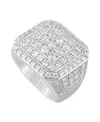 Macy's Men's Diamond Cluster Ring (5 Ct. T.w.) In 10k Yellow, White Or Rose Gold In White Gold