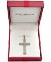 Macy's Men's Diamond Cross Pendant (1/2 Ct. T.w) In 14k White Gold In Gold