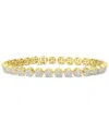 Macy's Men's Diamond Flex Bracelet (5-1/2 Ct. T.w.) In 10k Yellow Gold In Gold