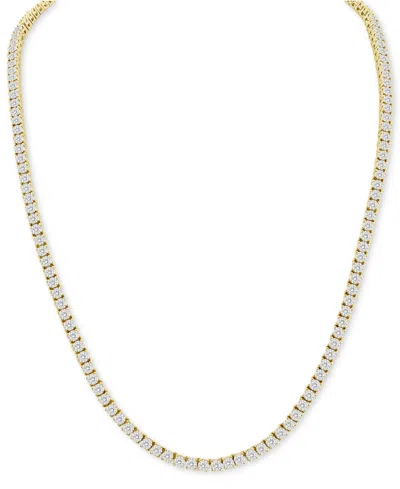 Macy's Men's Diamond Necklace (3 Ct. T.w.) In 10k Yellow Gold 20"
