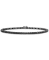 Macy's Mens Black Diamond Bracelet Collection In Black