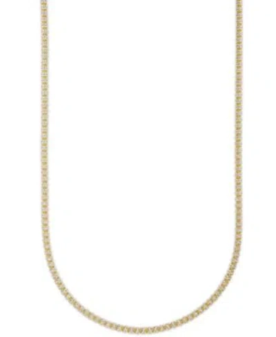 Macy's Macys Mens Diamond Cut Ice Chain Necklace In 14k Gold Over Sterling Silver Collection