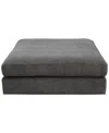 Macy's Merten Fabric Castered Ottoman, Exclusively At  In White