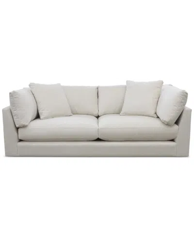 Macy's Merten Fabric Sofa, Exclusively At  In Cream