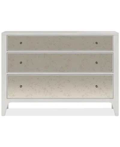 Macy's Mezzanine 3-drawer Chest In Light Grey