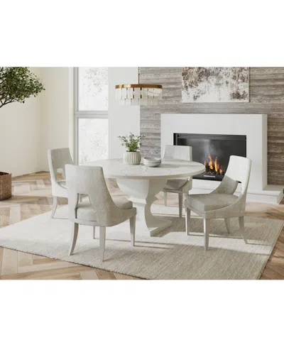 Macy's Mezzanine 5-pc. Dining Set (round Table & 4 Side Chairs) In No Color