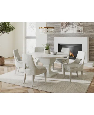 Macy's Mezzanine 6-pc. Dining Set (round Table & 5 Side Chairs) In No Color