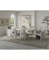 Macy's Mezzanine 7-pc. Dining Set (rectangular Table, 4 Side Chairs & 2 Arm Chairs) In No Color