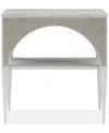 Macy's Mezzanine Night Table In Light Grey