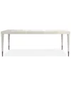 Macy's Mezzanine Rectangular Dining Table In Light Grey