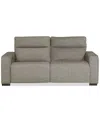Macy's Miren 2-pc. Fabric Sofa With 2 Power Headrest Recliners, Exclusively At  In Brown