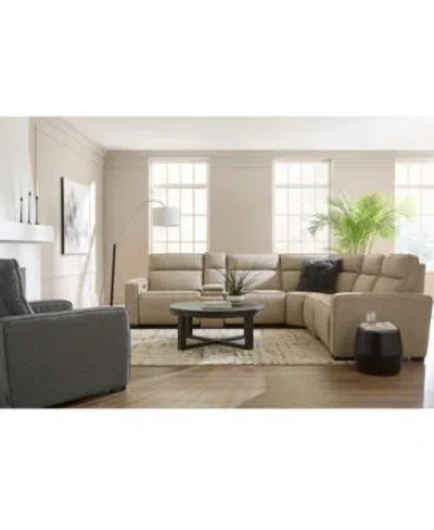 Macy's Miren Fabric Sectional Collection Exclusively At Macys In Dark Grey