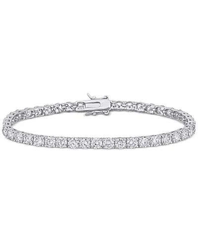 Macy's Moissanite Classic Tennis Bracelet (9-1/2 Ct. T.w.) In Sterling Silver