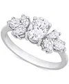 MACY'S MOISSANITE MIXED-CUT ENGAGEMENT RING (2 CT. T.W.) IN 10K WHITE GOLD