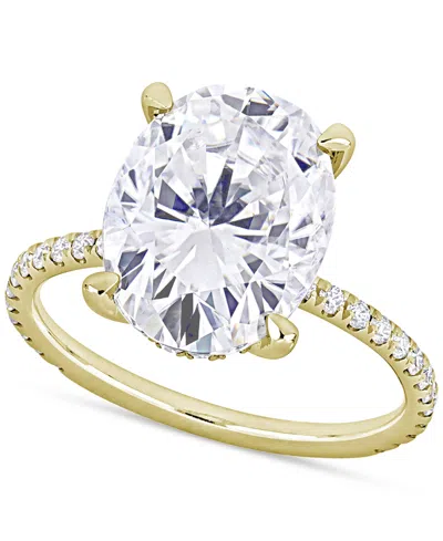 Macy's Moissanite Oval Ring (4-7/8 Ct. T.w.) In 10k Gold