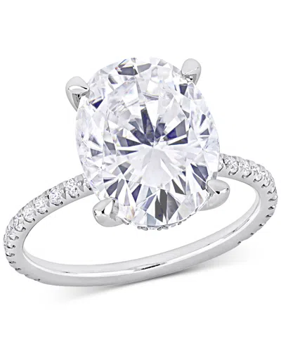 Macy's Moissanite Oval Ring (4-7/8 Ct. T.w.) In 10k White Gold