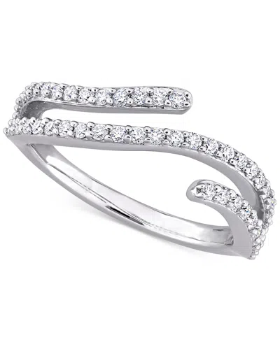 Macy's Moissanite Wrap Statement Ring (1/2 Ct. T.w.) In Sterling Silver