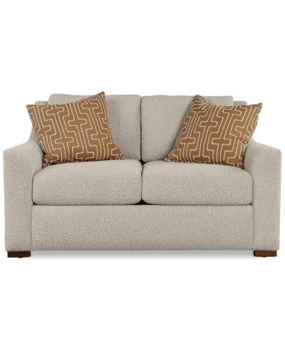 Macy's Morgane Fabric Loveseat, Created For  In Pebble