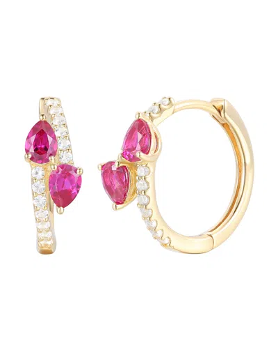 Macy's Multi Gemstone Earrings In 14k Gold Over Sterling Silver (also In Sterling Silver)