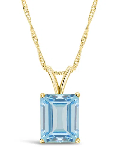 Macy's Multi-gemstone Pendant Necklace In 14k Yellow Gold (also In 14k White Gold)