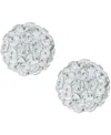 Macy's Multicolor Crystal Pave Ball Cluster Stud Earrings In Sterling Silver (also Available In Silver) In Metallic