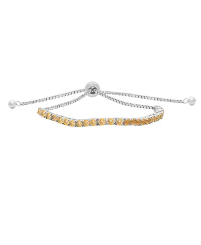 Macy's Multi-stones Bolo Bracelet (1.84 Ct. T.w.) In Sterling Silver In Yellow
