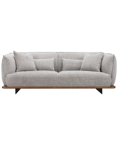 Macy's Muriel 90" 2-seat Fabric Sofa In Brown