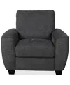 Macy's Myriem 37" Fabric Chair, Created For  In Charcoal