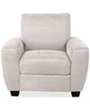 Macy's Myriem 37" Fabric Chair, Created For  In Oatmeal