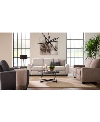 Macy's Myriem Fabric Sofa Collection Created For Macys In Oatmeal