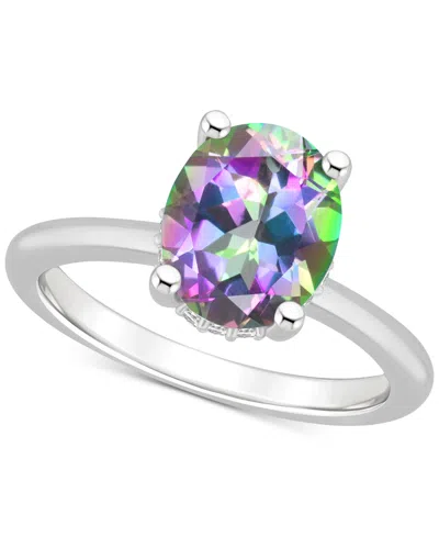 Macy's Mystic Topaz Oval Solitaire Ring (3-5/8 Ct. T.w.) In Sterling Silver (also In Pink Topaz)