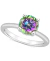 Macy's Mystic Topaz Solitaire Ring (2-3/8 Ct. T.w.) In Sterling Silver (also In Pink Topaz) In Mystic Topaz