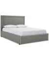 Macy's Naliya King Upholstered Storage Bed In Gray