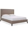 Macy's Naliya Upholstered Full Bed In Brown