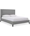 Macy's Naliya Upholstered King Bed In Gray