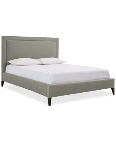 Macy's Naliya Upholstered King Bed In Gray