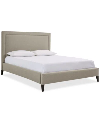 Macy's Naliya Upholstered Twin Bed In Sand