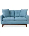 Macy's Nari 58" Fabric Tufted Loveseat, Created For  In Steel