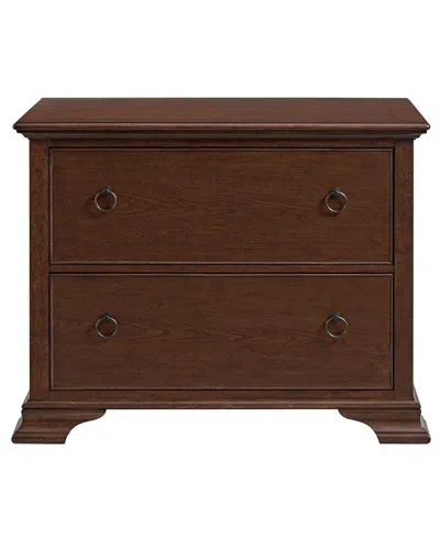 Macy's Nelman 30.5" Wood File Cabinet In Brown