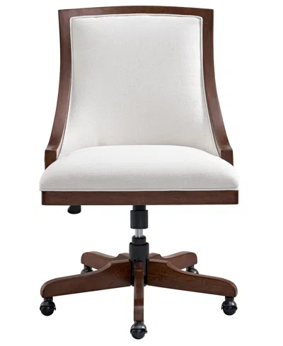 Macy's Nelman 39" Wood Desk Chair In Multi